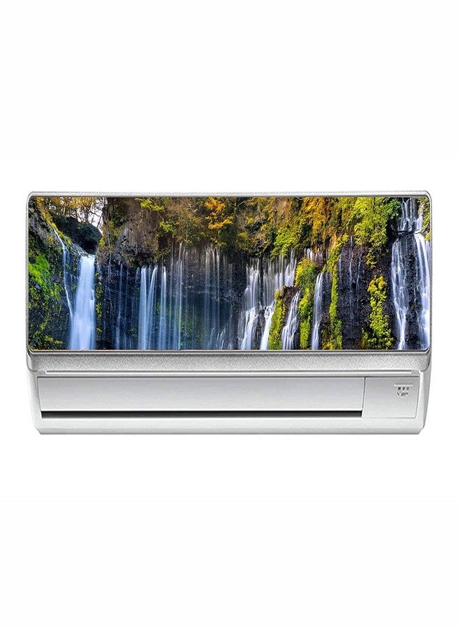CVANU ملصق CVANU للطبيعة الخلابة مع شلال، مصنوع من الفينيل PVC، مقاس (90 سم × 20 سم)، متعدد الألوان - Image 1